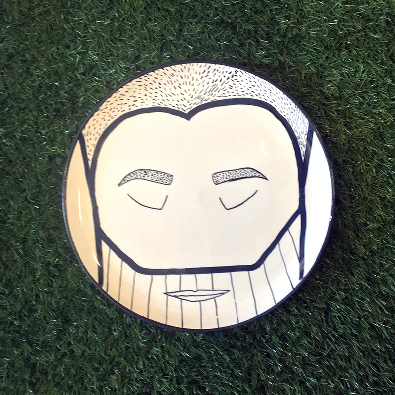 la faccia nel piatto